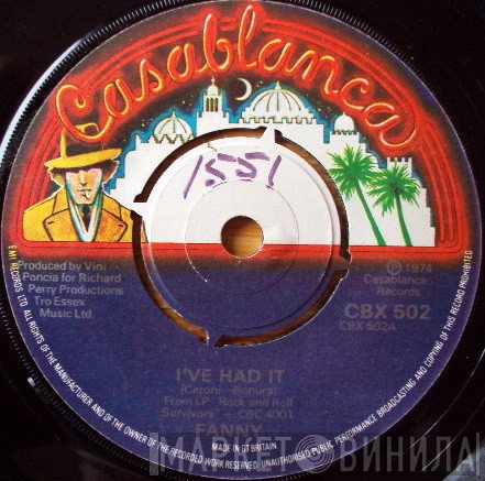 Fanny  - I've Had It