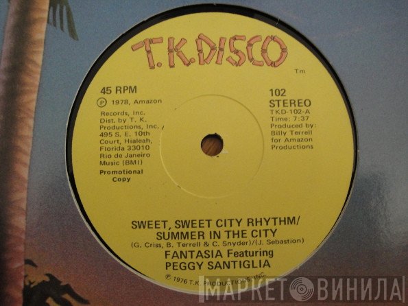 Fantasia , Peggy Santiglia - Sweet, Sweet City Rhythm/Summer In The City / Go On And Dance To The Music
