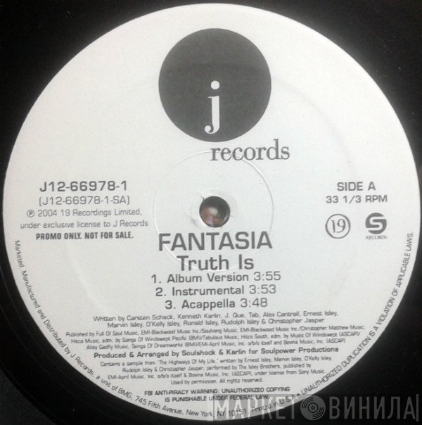 Fantasia  - Truth Is / It's All Good