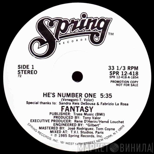Fantasy  - He's Number One