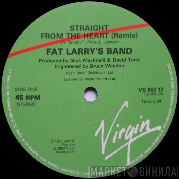 Fat Larry's Band - Straight From The Heart