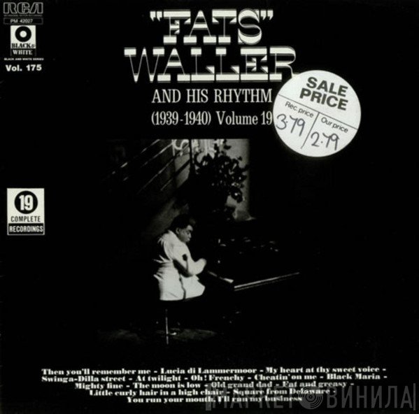 Fats Waller &amp; His Rhythm - Complete Recordings Volume 19 (1939-1940)