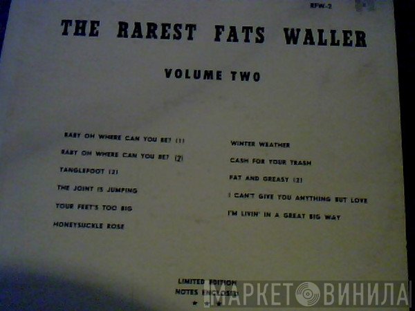 Fats Waller  - The Rarest Fats Waller Volume Two