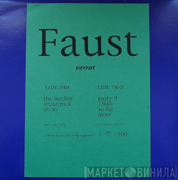 Faust  - Verrat