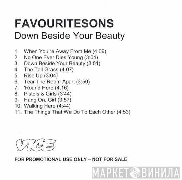 Favourite Sons - Down Beside Your Beauty