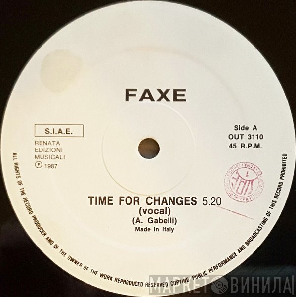 Faxe  - Time For Changes