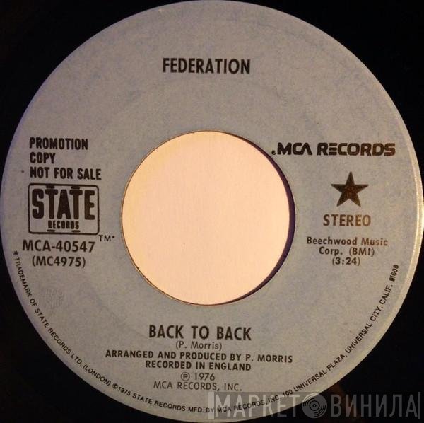 Federation  - Back To Back