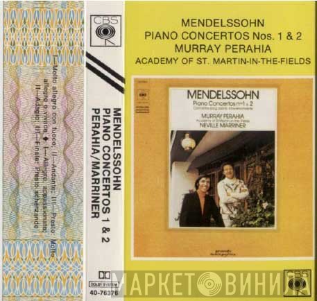 Felix Mendelssohn-Bartholdy, The Academy Of St. Martin-in-the-Fields, Sir Neville Marriner, Murray Perahia - Piano Concertos Nos 1 & 2