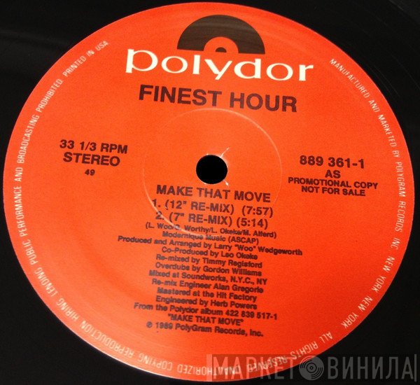 Finest Hour - Make That Move