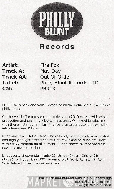 Firefox - Mayday / Out Of Order