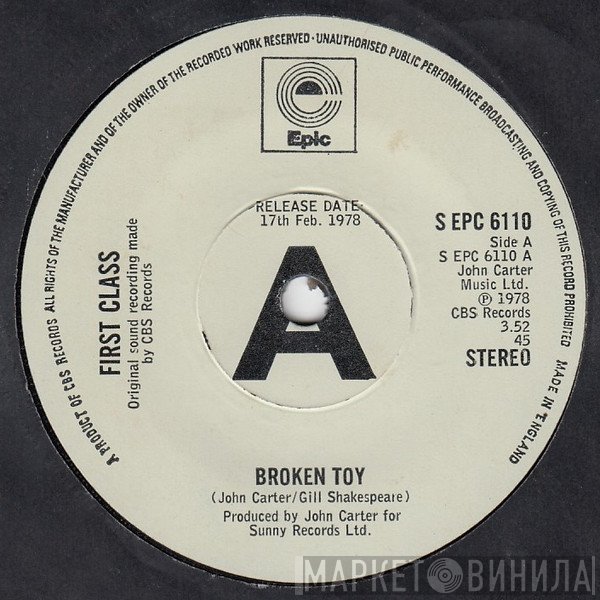 First Class   - Broken Toy