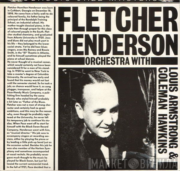 Fletcher Henderson And His Orchestra, Louis Armstrong, Coleman Hawkins - Fletcher Henderson Orchestra With Louis Armstrong & Coleman Hawkins 1923-1927