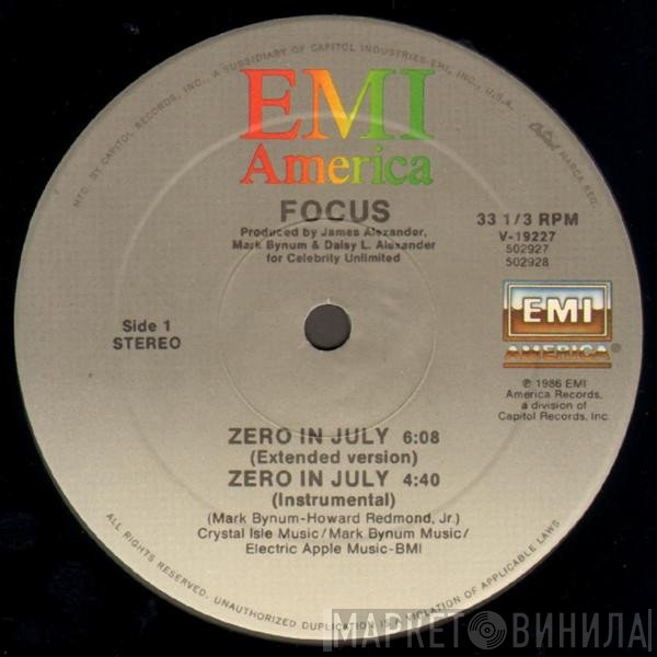 Focus  - Zero In July