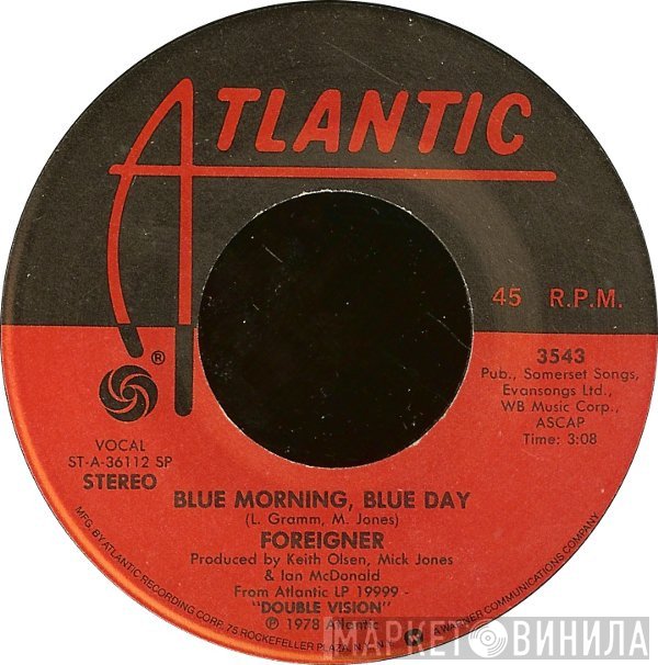 Foreigner - Blue Morning, Blue Day