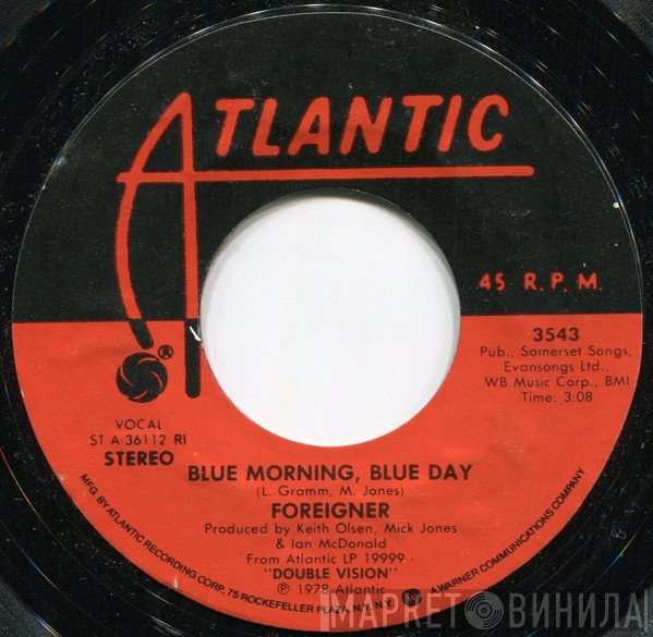 Foreigner  - Blue Morning, Blue Day