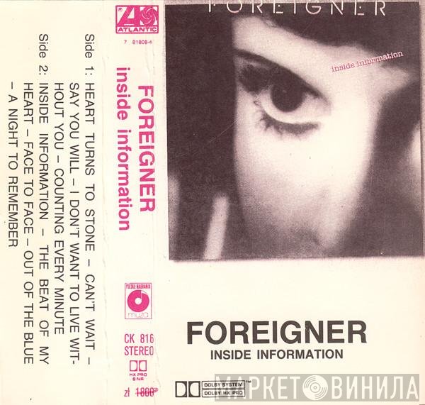 Foreigner  - Inside Information