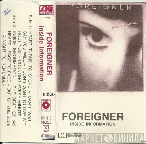 Foreigner  - Inside Information