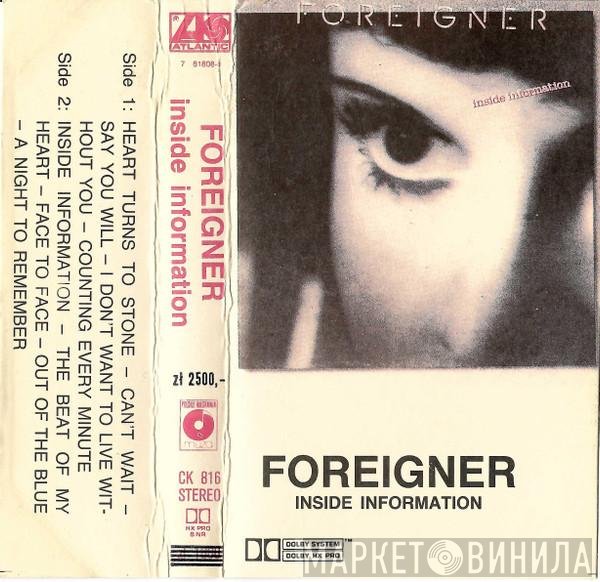 Foreigner  - Inside Information