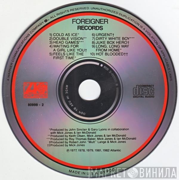 Foreigner  - Records