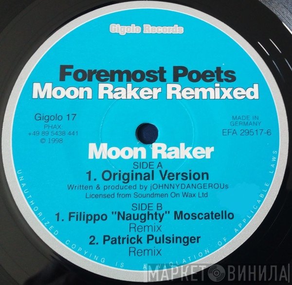 Foremost Poets  - Moon Raker Remixed