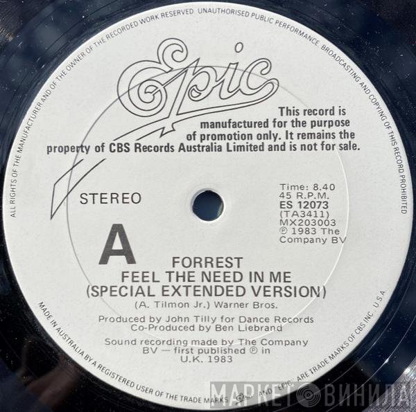 Forrest  - Feel The Need In Me