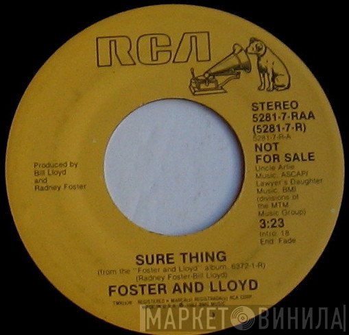Foster And Lloyd  - Sure Thing