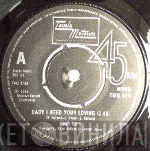 Four Tops - Baby I Need Your Loving / Yesterday's Dreams