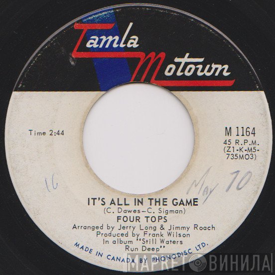 Four Tops - It's All In The Game / Love (Is The Answer)
