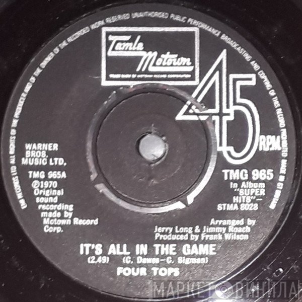 Four Tops - It's All In The Game