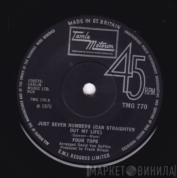 Four Tops - Just Seven Numbers (Can Straighten Out My Life)