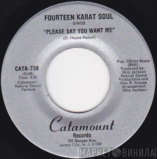 Fourteen Karat Soul - Please Say You Want Me / The Trouble With Love