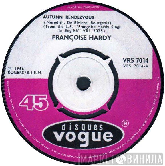 Françoise Hardy - Autumn Rendezvous / It's My Heart
