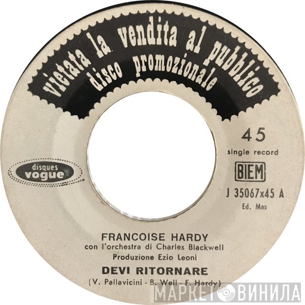 Françoise Hardy  - Devi Ritornare