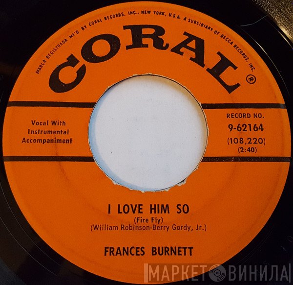 Frances Burnett - I Love Him So (Fire Fly)