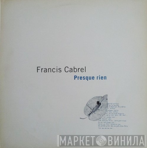 Francis Cabrel  - Presque Rien