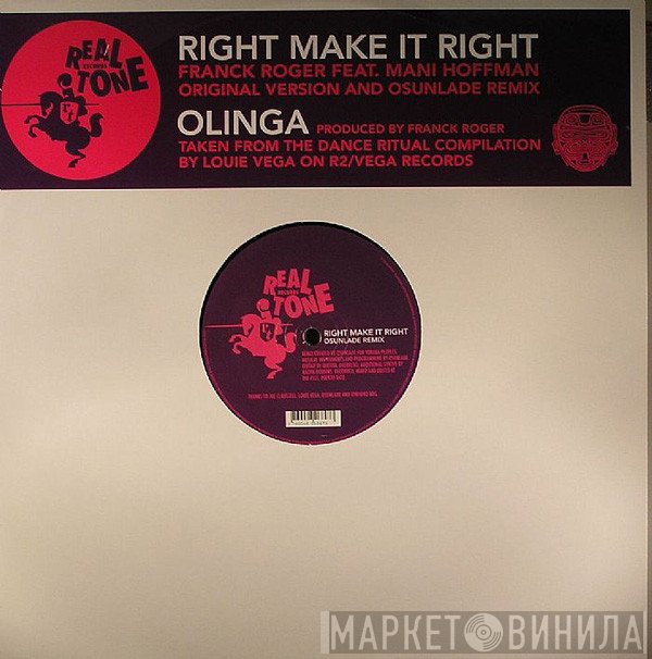 Franck Roger Feat. Mani Hoffman  - Right Make It Right