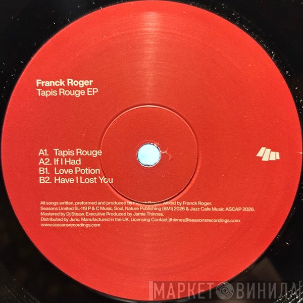Franck Roger - Tapis Rouge EP