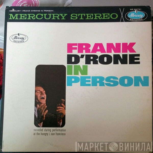 Frank D'Rone  - In Person