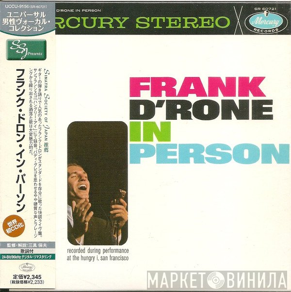 Frank D'Rone  - In Person