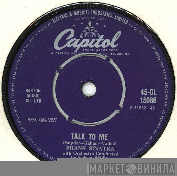 Frank Sinatra - Talk To Me / They Came To Cordura