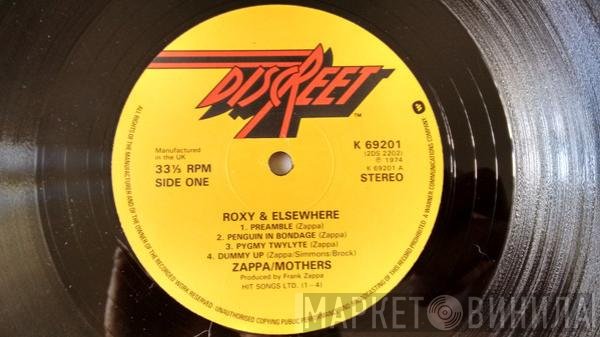 Frank Zappa / The Mothers  - Roxy & Elsewhere
