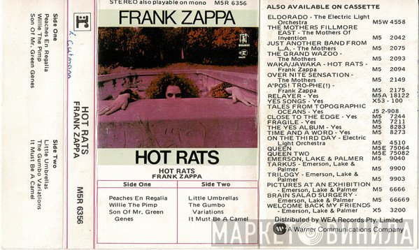 Frank Zappa  - Hot Rats