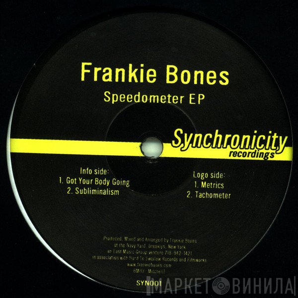 Frankie Bones  - Speedometer EP