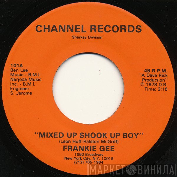Frankie Gee - Mixed Up Shook Up Boy