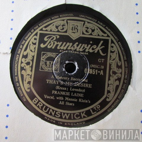 Frankie Laine - That's My Desire / By The River Sainte Marie
