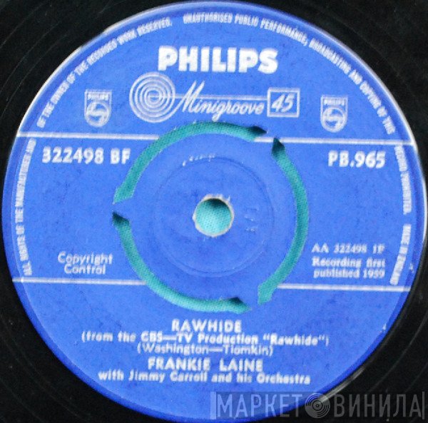 Frankie Laine With Jimmy Carroll And His Orchestra  - Rawhide