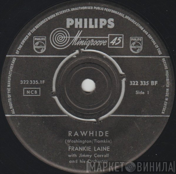Frankie Laine With Jimmy Carroll And His Orchestra  - Rawhide