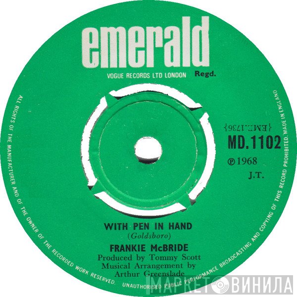 Frankie McBride - With Pen In Hand