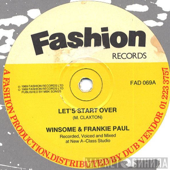 Frankie Paul, Winsome, The A-Class Crew - Let's Start Over / W.B. Meets F.B.