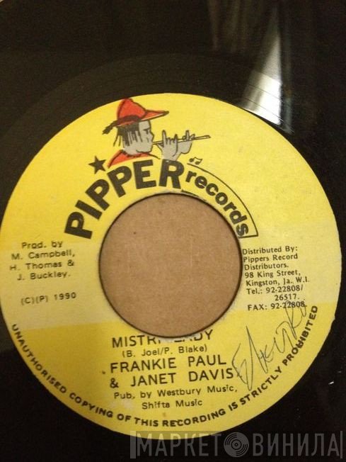 Frankie Paul, Janet Lee Davis - Mistri Lady